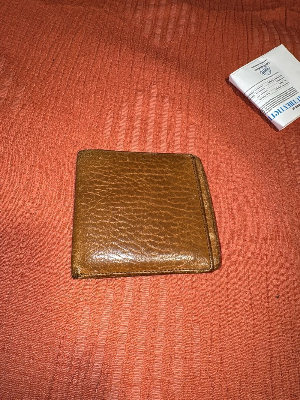 Burberry Brown Leather Wallet with Branded Patch